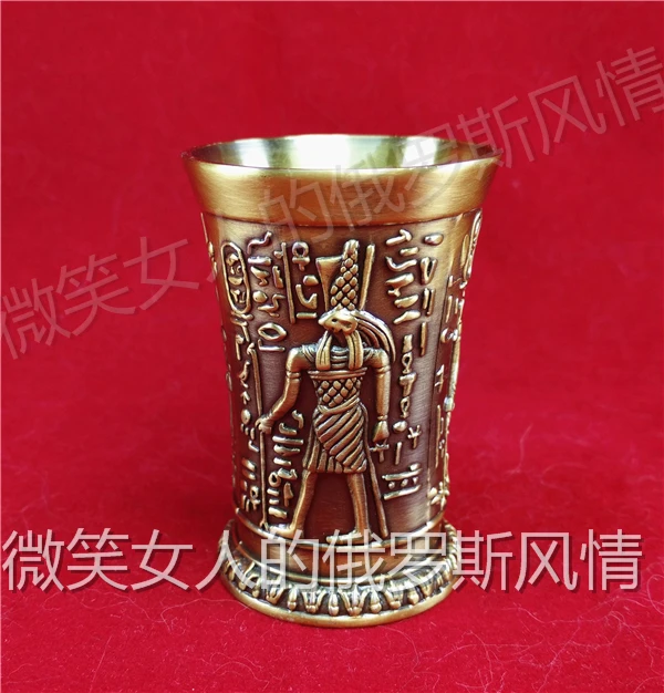 wedding decoration kitchen accessories Russia 125 tin metal liquor cup Egypt 893AB bronze imitation gold capacity 8 money 40 ml