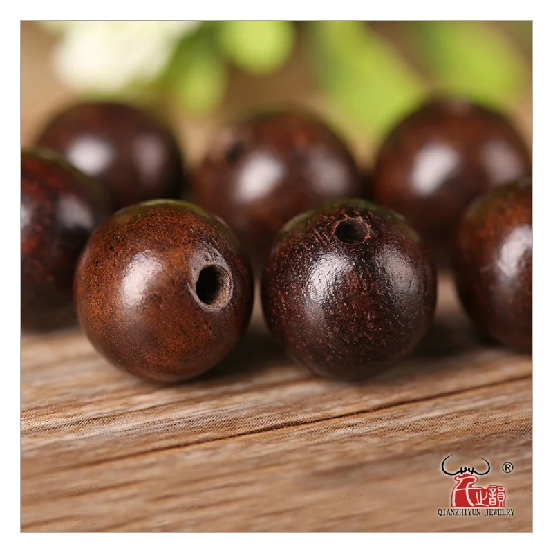 WD-001 100Pcs/Lot Dark Brown Wood Beads 6mm 8mm 10mm 12mm 15mm Round Wooden Beads For Jewelry Making,High-grade Hardwood Beads
