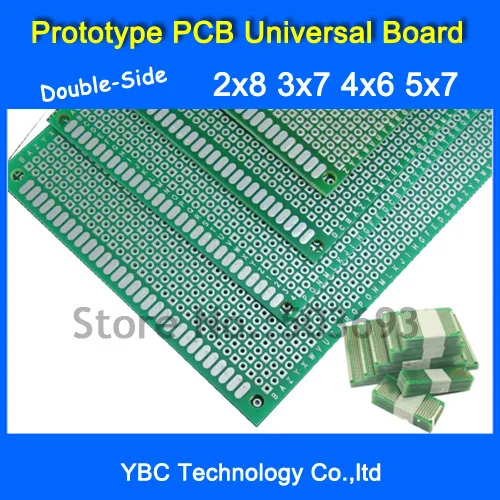 

20 шт./лот 2x8 3x7 4x6 5x7 см двухсторонний Прототип PCB универсальная плата 2*8 3*7 4*6 5*7 каждое значение 5 шт.