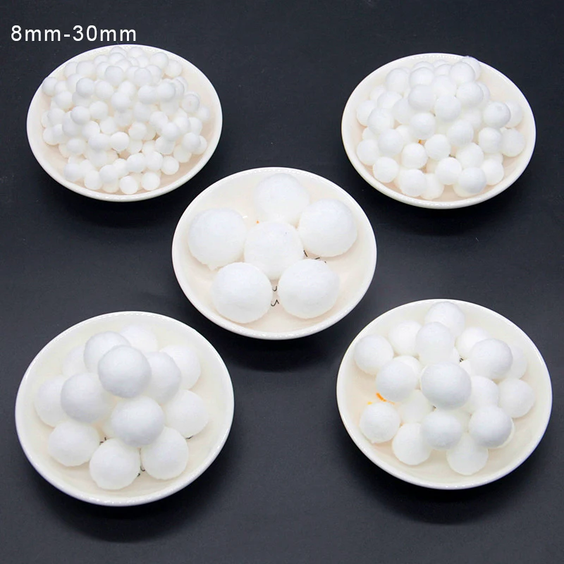 White Pompom 8mm-30mm Pompones Balls for DIY Party Home Garden Wedding Decoration Garment Sewing Kids Toys Craft Supplies 20g