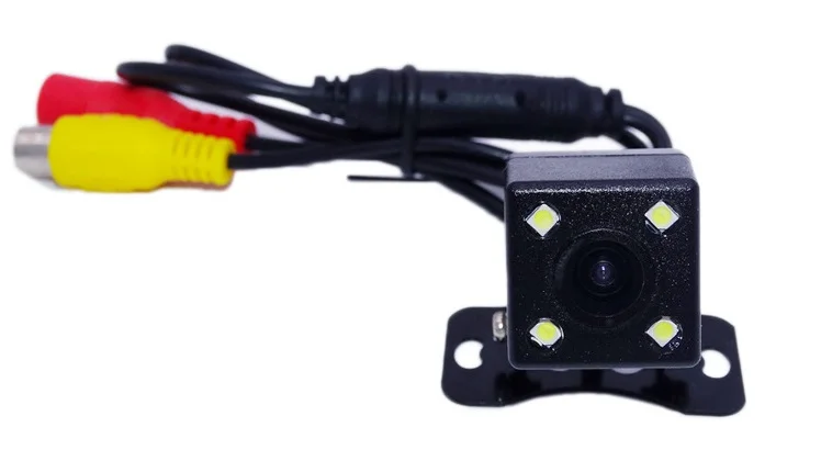 Factory Outlet Universal Adjustable External Mount with 4LED Light Reversing HD Night Vision CCD Car Rear View Camera