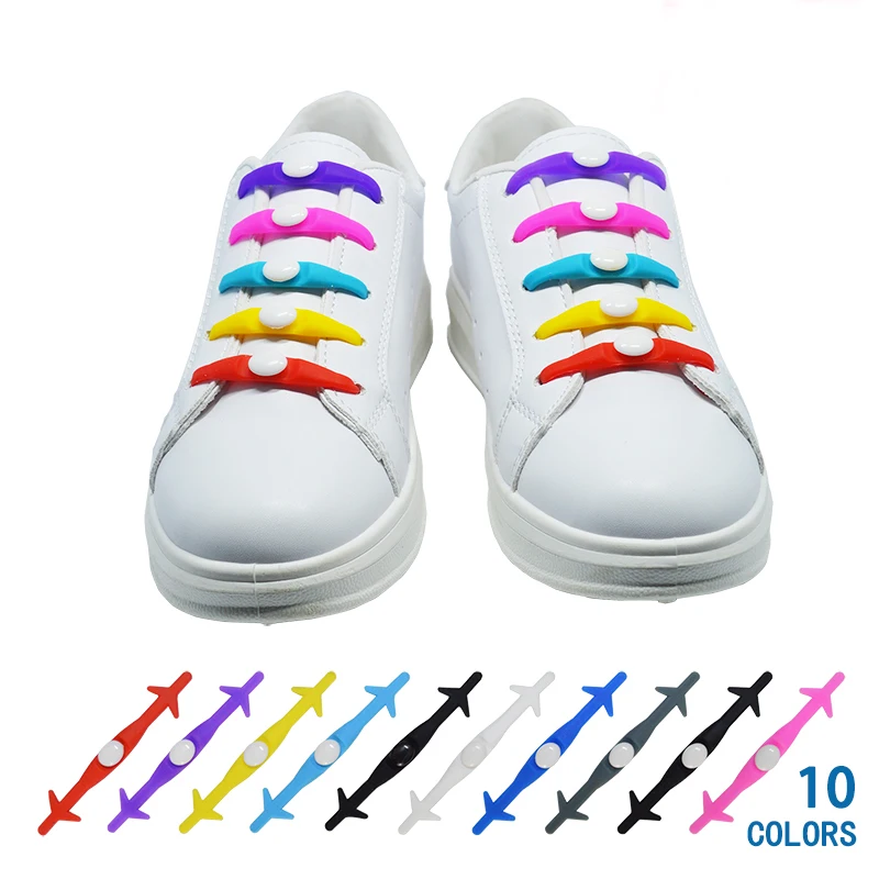 

12Pc/Set VING Elastic Silicone Shoelaces For Shoes Special Shoelace No Tie Shoe Laces For Men Women Lacing Shoes Rubber Shoelace