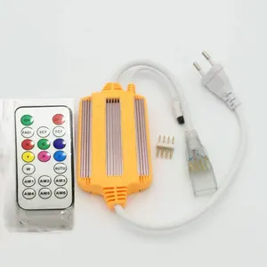 RGB neon LED Strip Controller IP65 24 Keys Wireless IR Remote Control Dimmer Waterproof Transformer 220V 230V 1300W