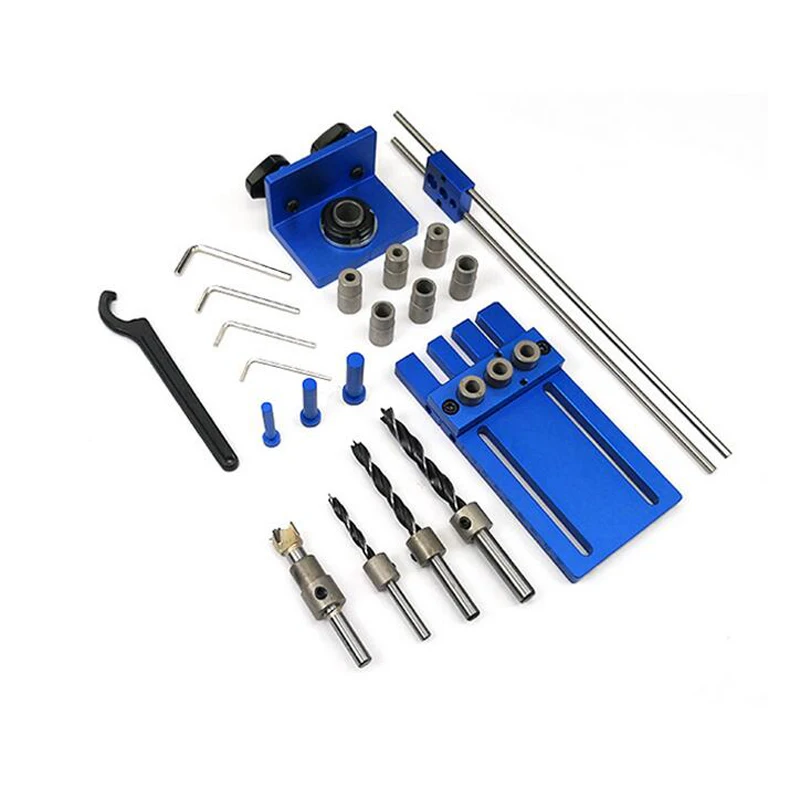 

DIY Aluminum Alloy Woodworking dowel Jig Set Drilling bit 08450