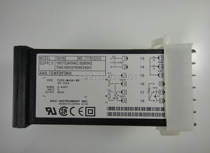 Imagem -02 - Controlador de Temperatura Inteligente Industrial do Pid Entrada Rkc Ch102 48x48 mm Relé Ssr 420ma Saída 010v