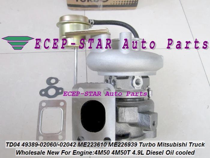

Turbo TD04 49389-02060 49389-02042 ME223610 ME226939 49389 02060 49389 02042 Turbocharger For Mitsubishi Truck 4M50T 4M50 4.9L