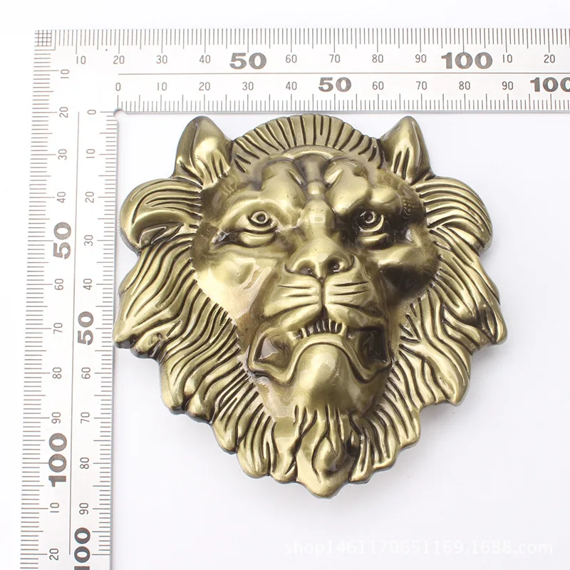 Lion head design belt buckle thickened