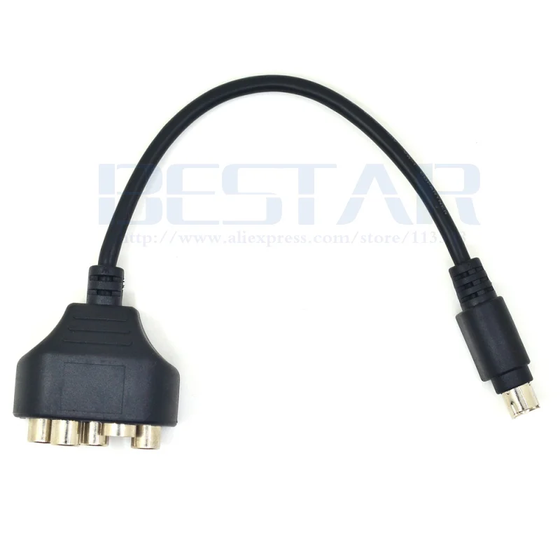 20CM 9-pin wideo/wyjście wideo (VIVO) męski na RCA komponent/kompozytowe/S-wideo Adapter żeński