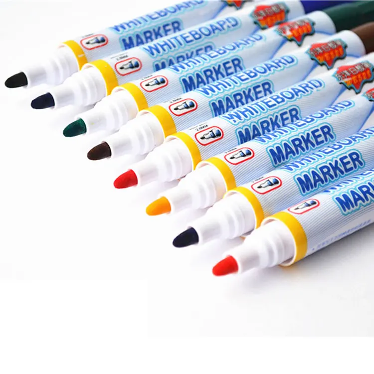 8PCS/Set Brand New 8 Color Mixed Chalk Whiteboard Pen Erasable Dry White Board Markers Office School Supplies