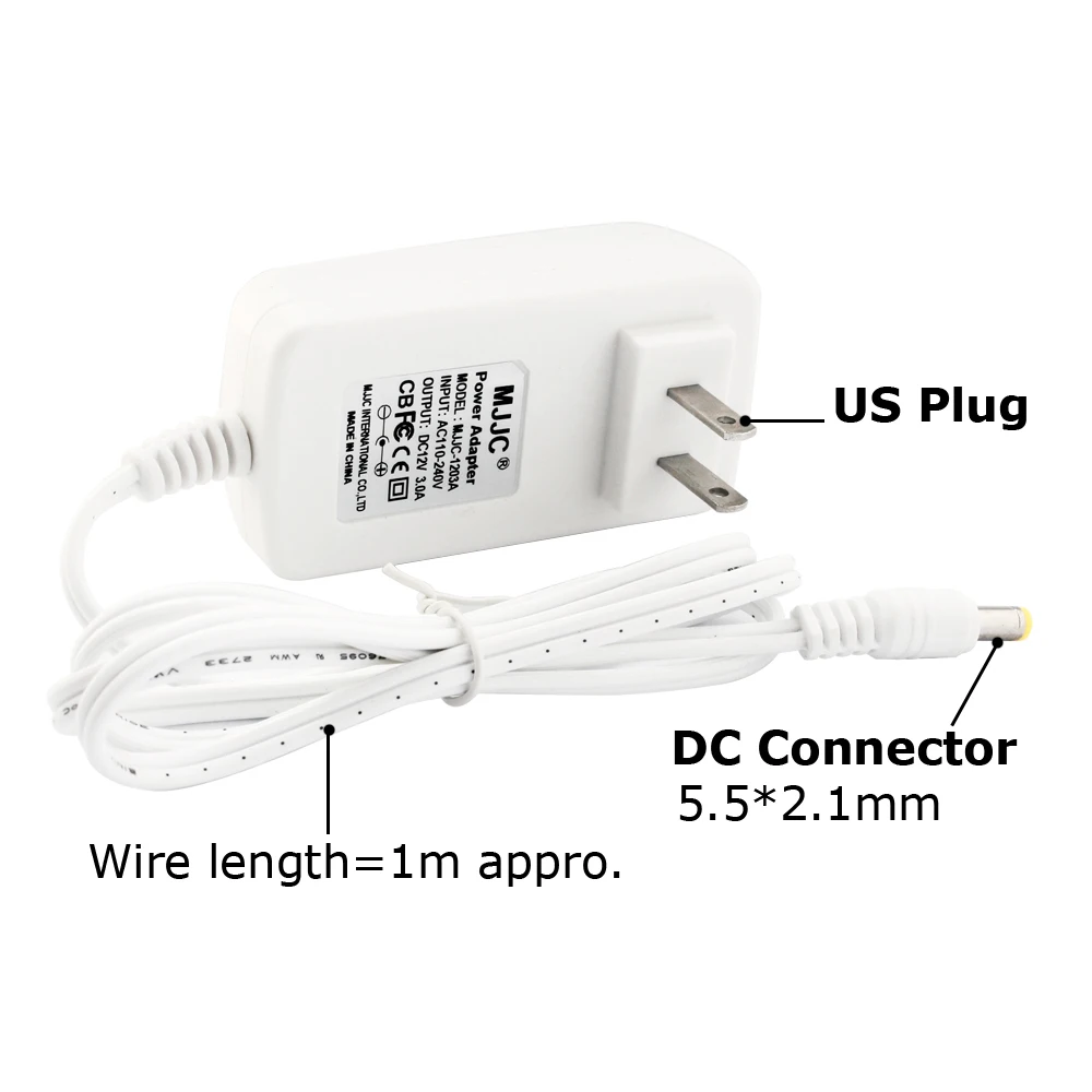 LED Power Supply 12V 2A 3A 1A EU Power Adapter 24V 110V 220V AC to 12 Volt DC Driver for LED Strip Lighting Transformer