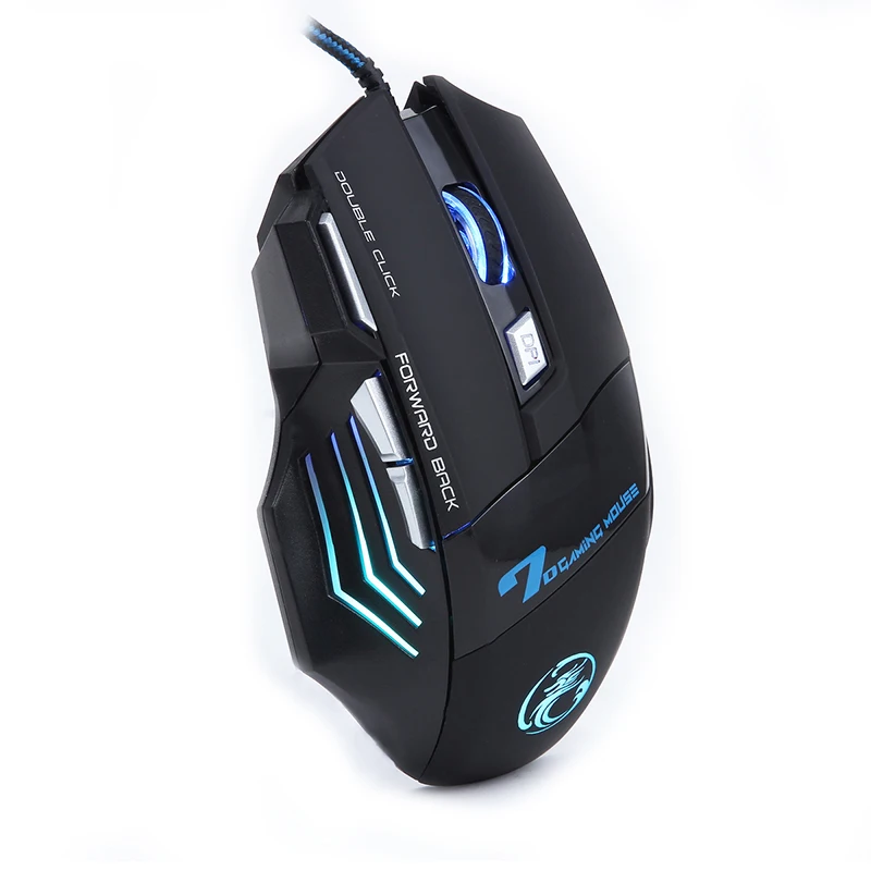 Professional Double Click 7 Buttons 3200DPI Gaming Mouse USB Wired Optical Computer Game Mouse Mice for PC Laptop for CSGO LOL
