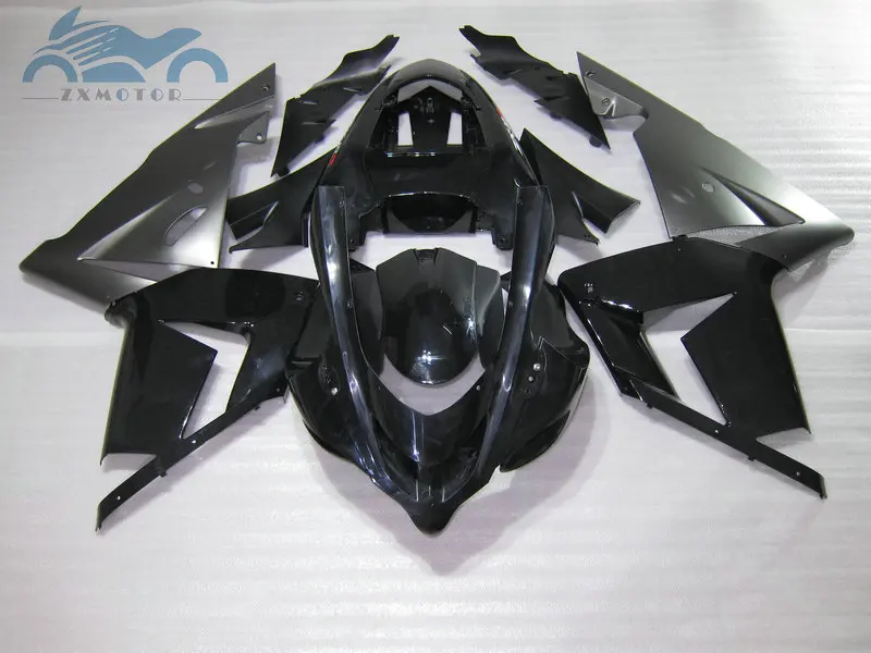 Customized Motorcycle fairing kits for KAWASAKI Ninja ZX 10R 2004 2005 sports plastic fairings sets 04 05 ZX10R black gray parts