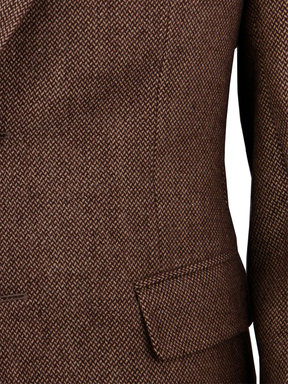 Dark Brown Pattern Mens Tweed Jacket Men Tailor Made Causal Blazer,Slim Fit Tweed Men Suit Jacket  Veste Homme Costume Luxe