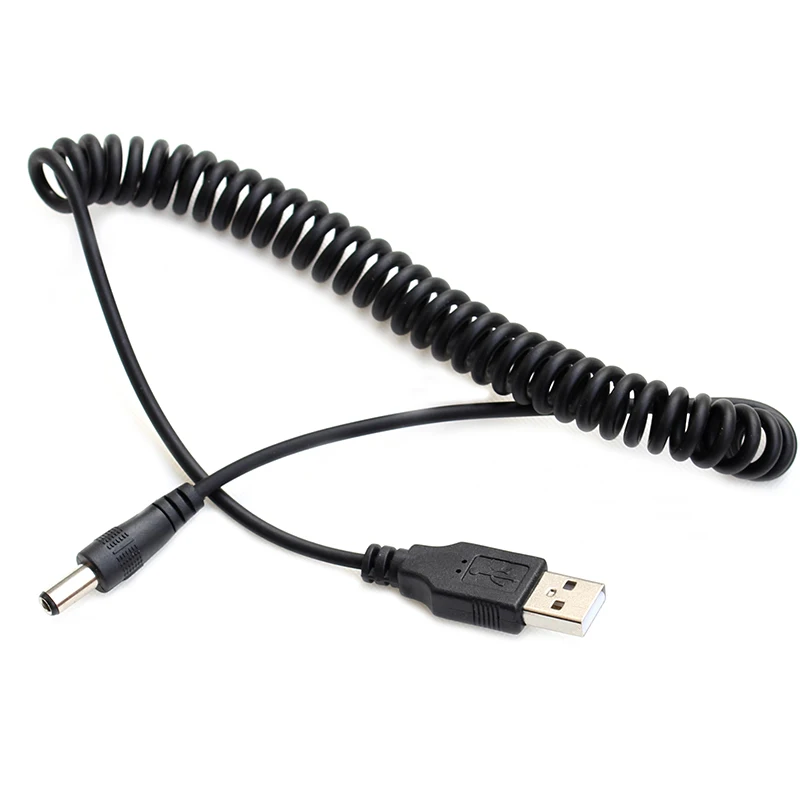 

USB to 5.5 mm /2.1 mm 5 Volt DC Barrel Jack Power Cable