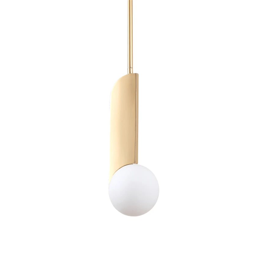 Lampe suspendue Post-moderne en forme de boule de verre pour Club de Golf, luminaire décoratif d'intérieur, idéal pour un Restaurant, un Bar, une chambre à coucher ou un chevet