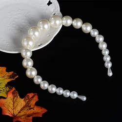 New Arrival Trend Fashion Luxury Big Pearl Headband for Women Hair Band Girls Hairbands Party Pearl Girls Hair Accessories