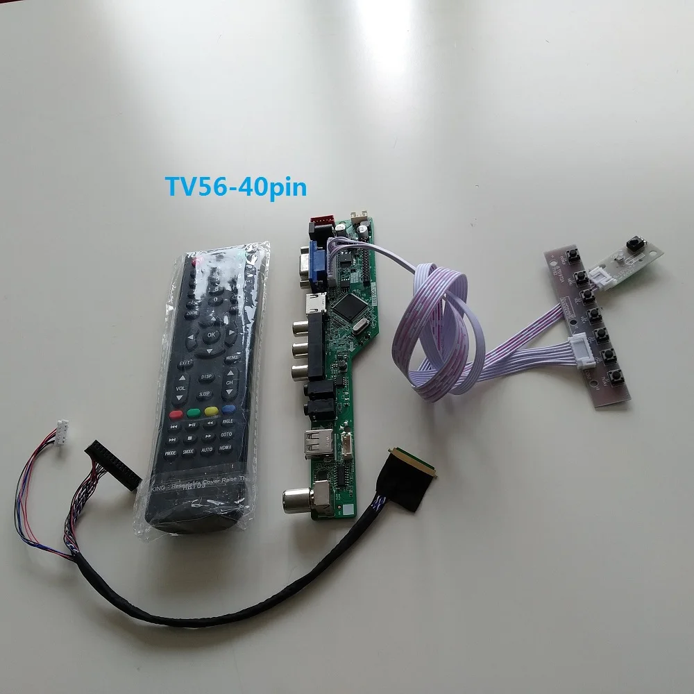 For LTN156AT24 1366X768 TV HDMI-compatible USB LED Controller Board Panel monitor 15.6\