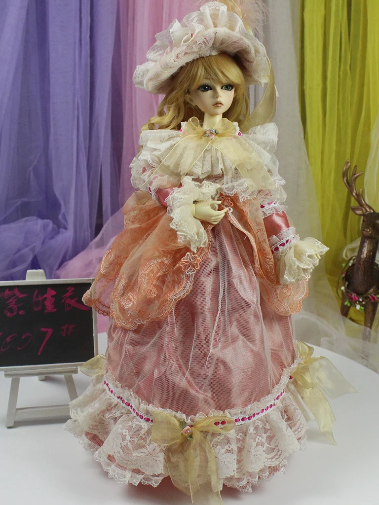 1/4 1/3 scale BJD clothing accessories dress+hat for BJD/SD doll,Not included doll,shoes,wig,and accessories 18D2704