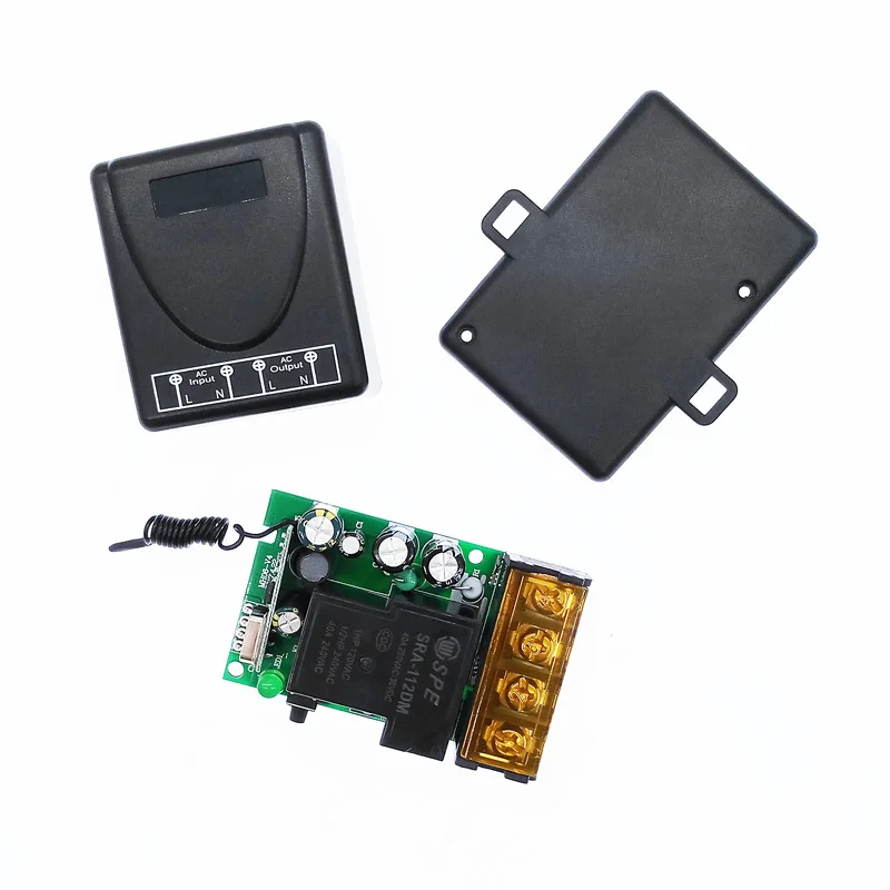 12V 24V DC Wireless Remote Controller Switch AC 220V 110V MAX 40A Universal Relay  Receiver Module Wide Voltage 433Mhz EV1527