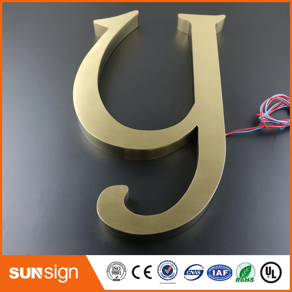 Custom metal letter sign 3d letter signs