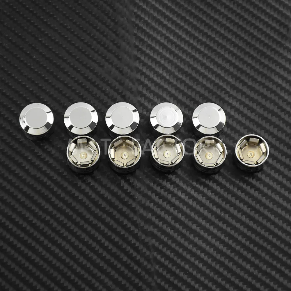 Motorcycle 10PCS Bolt Head Cover Schrauben Caps 9MM Inner Hoel Screw Bolts Aluminum For Harley Twin Cam Touring Softail Dyna