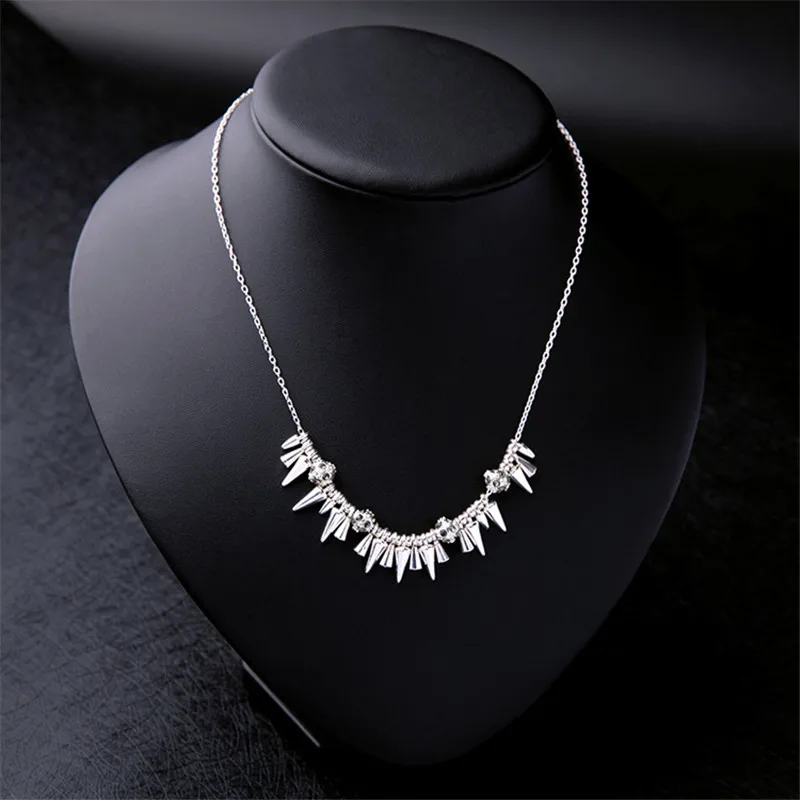 Yidensy Fashion Bib Necklaces Boho Coin Skull Skeleton Flower Triangle Pendant Necklace Chain for Women Statement Jewelry Gifts