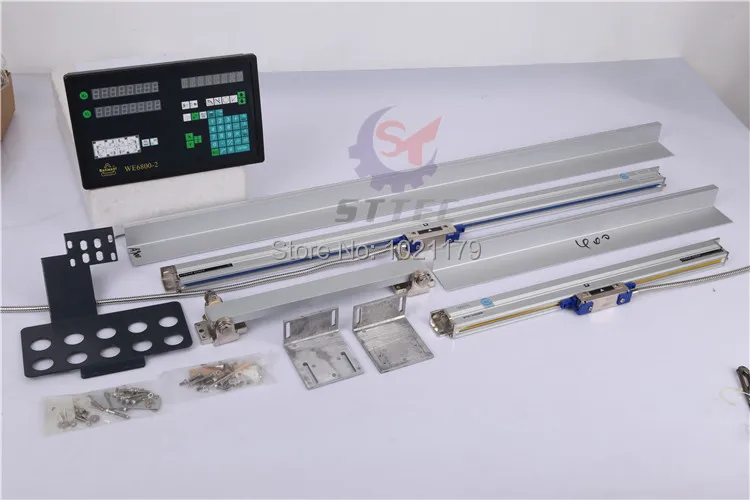 Бесплатная доставка RATIONAL бренд WE6800-2 двухосный токарный станок digltal индикация и 2 шт линейные стеклянные весы