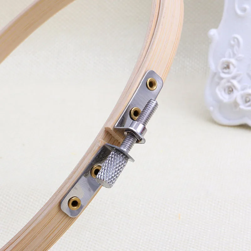 1pc 刺繍リースの竹クロスステッチツールラウンド刺繍フレーム縫製フープリング家の装飾クラフトアクセサリー