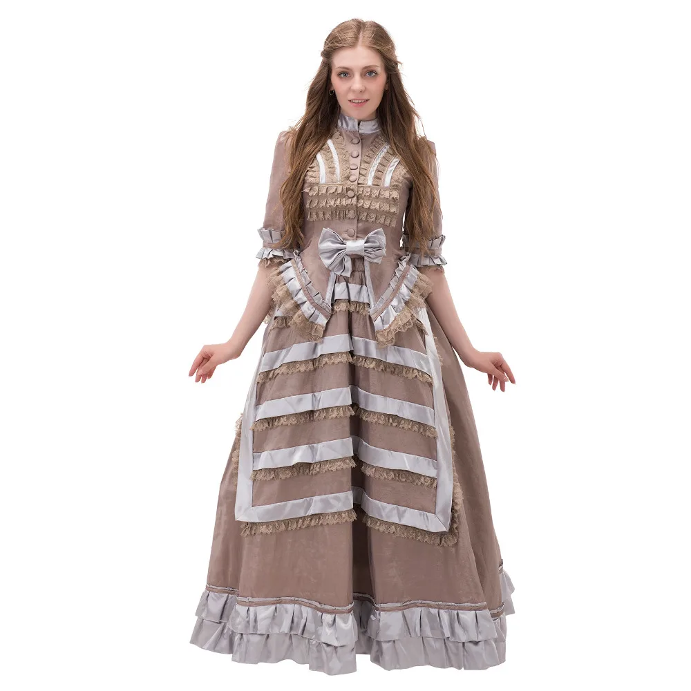 Antique Civil War Victorian Era Dress 1860s Victorian Medieval Renaissance Rococo Marie Antoinette Dress Gown Halloween Costume