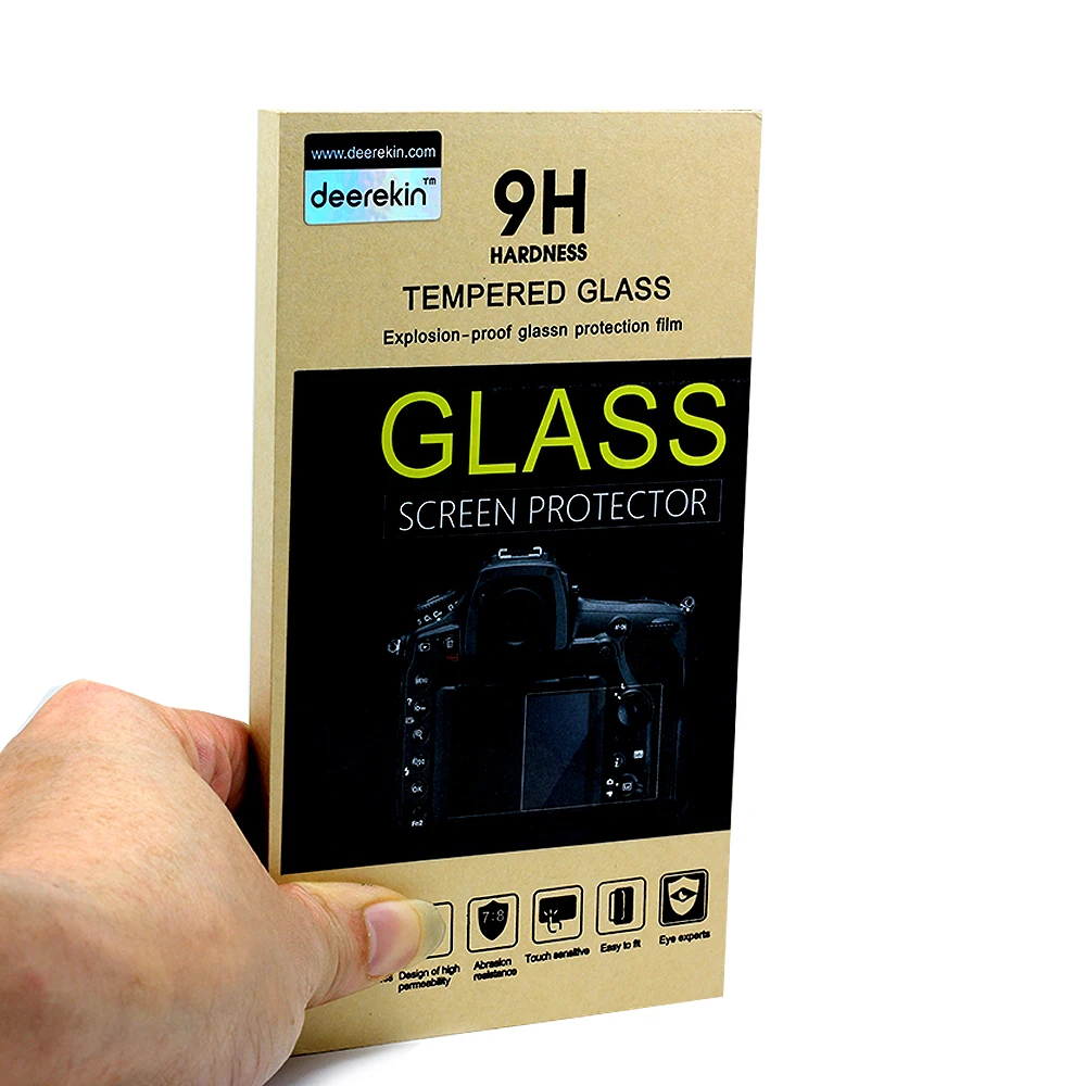 2x Self-Adhesive 0.3mm Glass LCD Screen Protector for Samsung NX500 Smart Camera