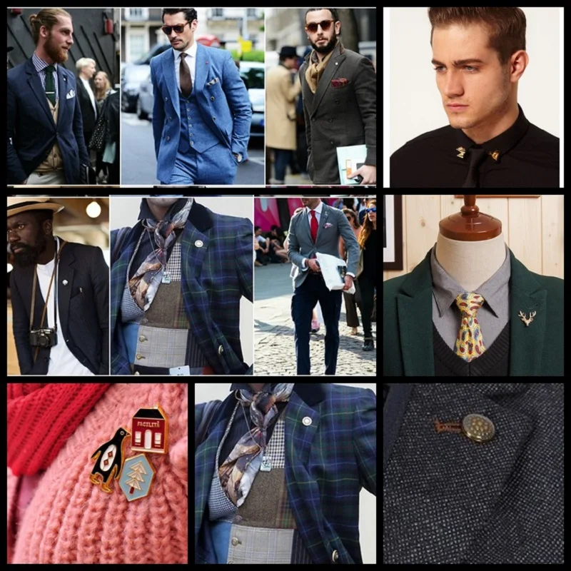 Multiple Styles Cute Animal Insect Series Enamel Brooch Collar Needle Men and Eomen Shirt Collar Clip Pin Clothing Decoration image 6