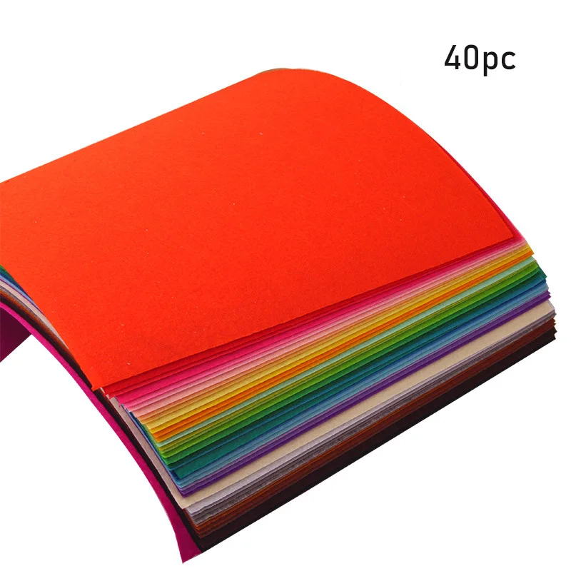 40pcs A4 non-woven felt handmade DIY sewing crafts materials Christmas gift kindergarten supply parent-child activities