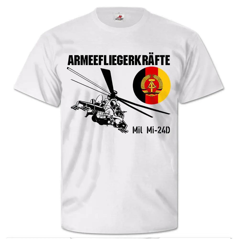 2019 Cheap Crew Neck Men Top Tee Arfk Mil Mi-24D Nva Kampf-Hubschrauber Armeefliegerkrafte Ddr Nationale #25722S Tees