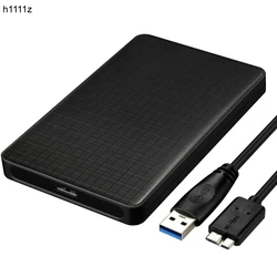 2,5-calowy dysk twardy USB 3.0 SATA HDD Obudowa zewnętrznego dysku twardego Czarny Bezpłatne narzędzie 5 Gb/s Obsługa UASP dla 7 mm/9,5 mm 2,5-calowego dysku SATA SSD