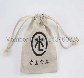 

100pcs/lot CBRL jute/linen/flax drawstring bags&pouch for accessories/corns,Various colors,size customized,wholesale