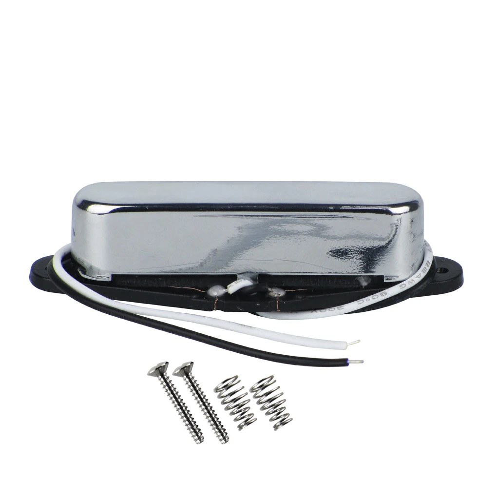 FLEOR 1 Stück Alnico 5 E-Gitarren-Tonabnehmer, Single-Coil-Tonabnehmer für TL-Gitarren, Nickel / Gold / Schwarz zur Auswahl – Detail 4