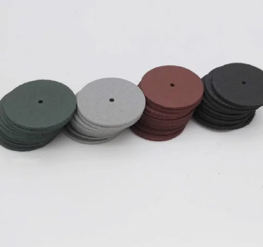 40pcs/bag Mixed 4 Colors 2.35mm Dental Lab Polishing Wheels Silicone Rubber Polishers 22*1mm