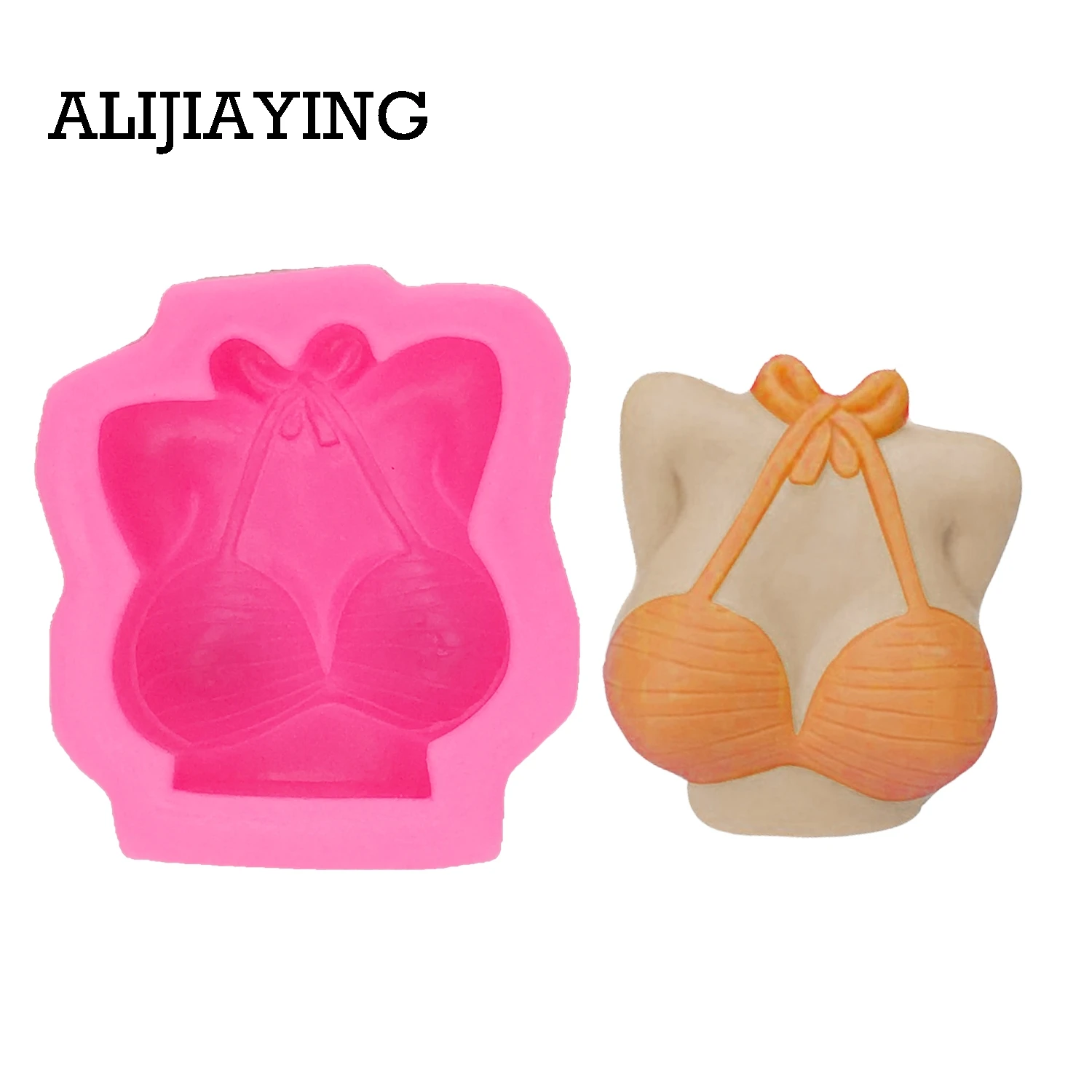 M0271 1Pcs Candy Mould Bikini  Shape Fondant Molds Cake Decorating Chocolate Mold Soap Cake Stencils Kitchen DIY Tools