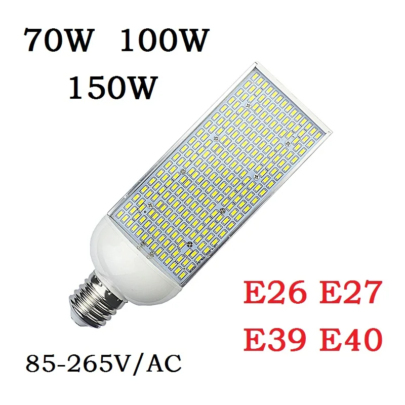 Imagem -05 - Lâmpada de Rua E27 E26 Led Lâmpada Milho de 70w 100w 150w com Iluminação de Alto Brilho para Estacionamento de Áreas Externas Luz Fria e Quente Branca