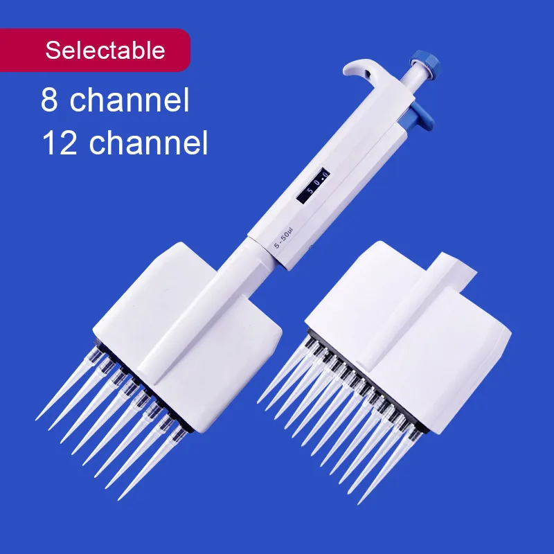 8 Channels 12 Channels Manual Adjustable TopPette Pipette Pipettor Pipet Laboratory Equipment Multichannel pipette