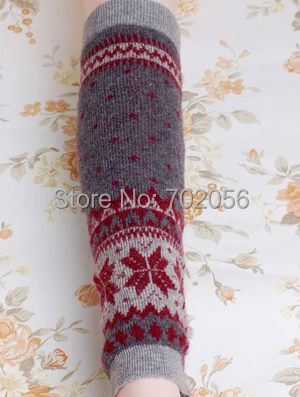 Korea trend Warm wool arcylic Knitted Leg Warmers Crochet Gaiters Boot Cuffs Boot Covers #3645