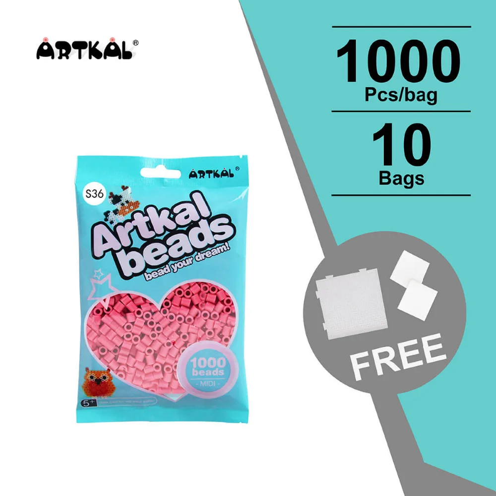 10 bags S-5mm artkal beads 1000pcs/bag  perler iron beads eductional toys DIY creative gift SB1000-10