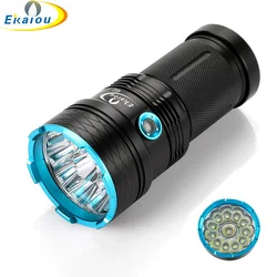 Super Bright Tactical Flashlight 12 LEDs T6 High Power Searchlight Portable Led Flashlight For Home and Outdoor