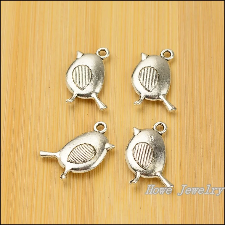 wholesale 70pcs retro birds  charm Tibetan silver  fit  for  Necklaces & Pendants  metal jewelry findings