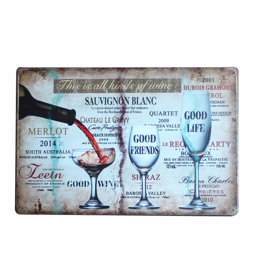 Shabby Chic BEER Vintage Metal Sign, Bar, Cafe, Pub, Tavern, Home Decor, Beer, Wine Art, Painting Plate, Plaque, 30x20cm