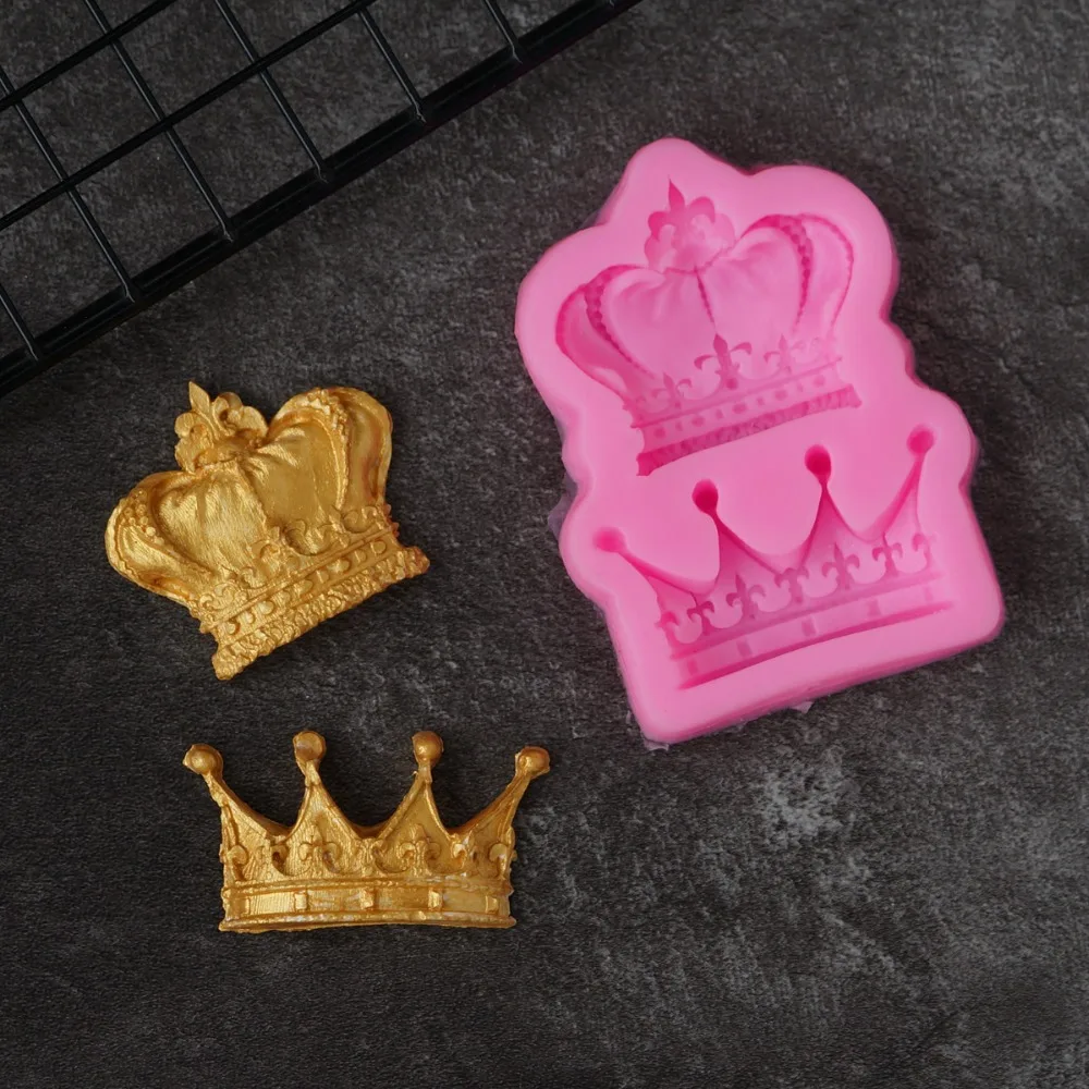 European Crown Shape Silicone Mold Sugarcraft Fondant Cake Decorating Tools Cupcake Gumpaste Tiara Chocolate Molds