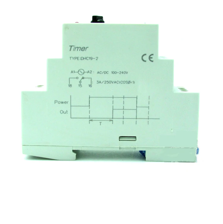 DHC19 Ultrathin Time Relay Timer DHC19-1  1 Group Delay Contact DHC19-2  DHC19-3  DHC