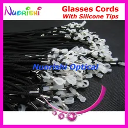 Recommended 100pcs L709 With High Quality White Silicone Tips Black Glasses Sunglass Eyewear Polyester String Cords Lanyard