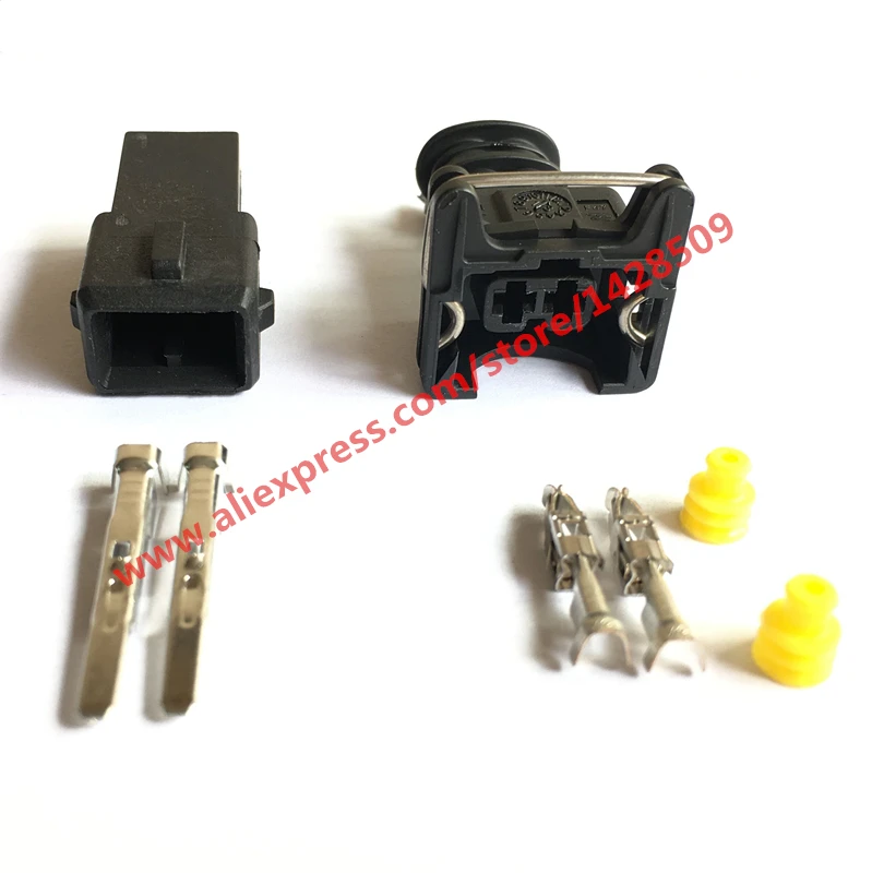 20 Set AMP Tyco JPT Style 3.5mm Series 2 Way Waterproof Female And Male Connector With Pins And Seal 282189-1 282762-1