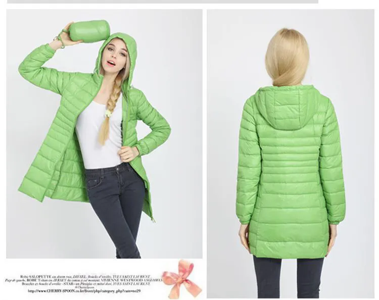 Casaco de inverno feminino fino, jaqueta longa com capuz, elegante, estilo euro-estrelas, novo venda na ucrânia, 90%, 2020